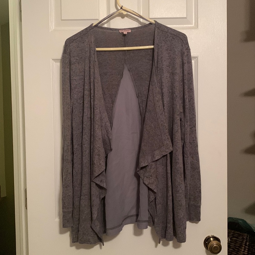 Juicy couture grey flowy cardigan